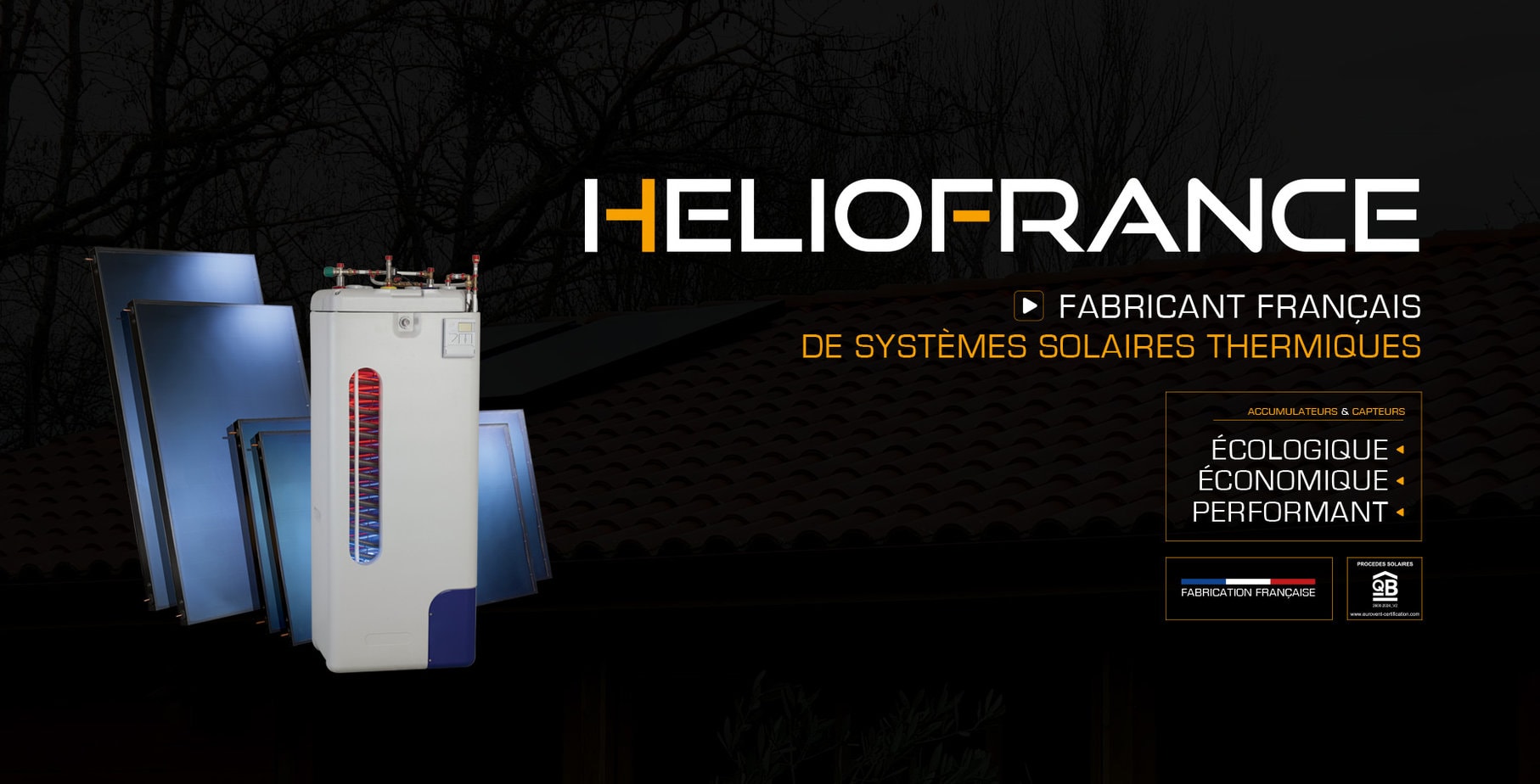 Capteur solaire thermique MK1 horizontal de 2.3 ou 2.7 m2 - Heliofrance